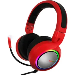 Casque Micro Gaming 5.2 RGB Rouge Abkoncore B1000R