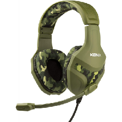 Casque Micro Gaming Konix PS-400 Camo pour PS4 - Vert Militaire
