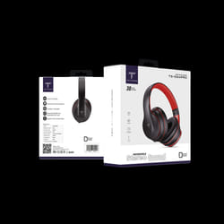 CASQUE SANS FIL BLUETOOTH DEEP BASS 30 H PLAY  NOIR/ROUGE