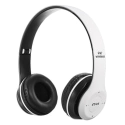 CASQUE STEREO SANS FIL P47 BLEUTOOTH - BLANC
