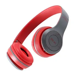 Casque Stéréo Sans Fil P47 Bluetooth - Rouge