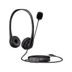Casque stéréo USB HP G2 - Connexion: USB-A - Confortable et bien ajusté - Couleur Noir