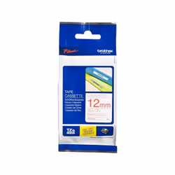 Cassette à Ruban Pour Etiqueteuse BROTHER TZe-Tape TZe-232 - Technologie d'impression: Transfert thermique - Largeur: 12 mm - ...