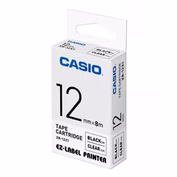 Cassette à Ruban CASIO - Type de Support : Ruban - Largeur: 12 mm - Longueur de bande: 8 m - Couleur d'impression: Texte noir ...