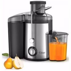 Centrifugeuse Kiwi (KJ-1904) - Puissance: 600W - Capacité du pot de jus 0,6L - Capacité du pot de marc 1,3L - Fonctionnement  ...