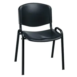 Chaise Attente Smart 1 Place - Noir