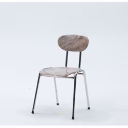 Chaise en ISOTOP avec socle en acier chromé ou peint