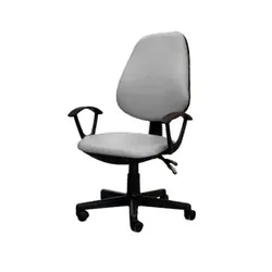 Chaise De Bureau Sécretaria SOTUFAB En Simili Cuir Avec Accoudoirs - Gris