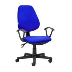 Chaise De Bureau Sécretaria SOTUFAB En Tissu Avec Accoudoirs - Bleu