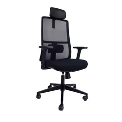 Chaise de Direction Geox Avec Accoudoirs & Repose tête - Noir