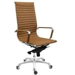 Chaise Directeur Monaco HD Camel Base Chromé
