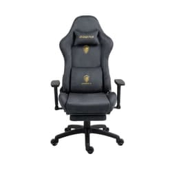 Chaise Gaming DOWINX LS-D1163 Tissu Daim - Gris Foncé