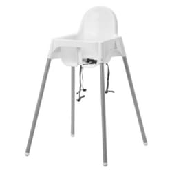 Chaise Haute Bébé Slim Prima Blanc