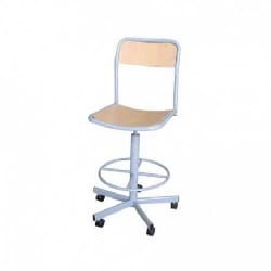 Chaise laboratoire avec roulette SOTUFAB (LABO001)