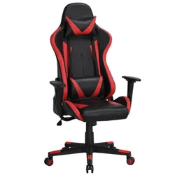 Chaise Pilote Gaming avec accoudoirs mobile - Rouge
