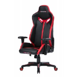 Chaise Pilote Gaming En Tissu Avec Accoudoirs Rembourrés - Noir&Bleu