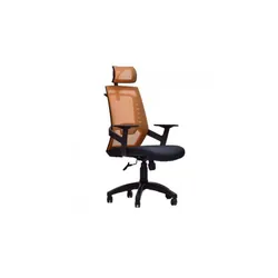 CHAISE PLATINUM MESH BASE-ORANGE