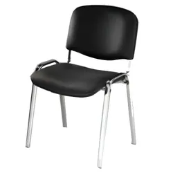 Chaise Secrétaire Opérateur avec Accoudoir Noir