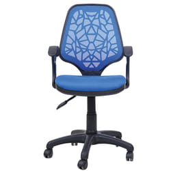 Chaise Secrétaire Petek Avec Accoudoirs Bleu
