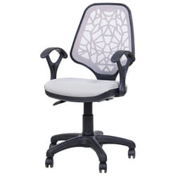 Chaise Secrétaire Petek Avec Accoudoirs Gris