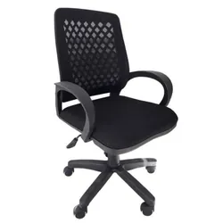 Chaise Secrétaire TIZANO avec Accoudoir Noir