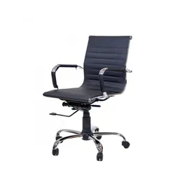 Chaise Visiteur Monaco Eco Base Chrome Noir
