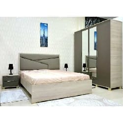 CHAMBRE A COUCHER 4P chêne brut/Moka (CHA25CB/MK)