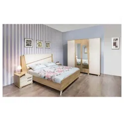 Chambre Adulte AMBIANCE 190x160cm 4 Portes - Denver / Beige