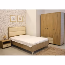 Chambre Enfant DETENTE - Lit 190×120 cm (H115/L130/P202 cm) - Table de nuit (H43/L49/P41 cm)- Armoire 3 Portes ouvrantes - Co ...