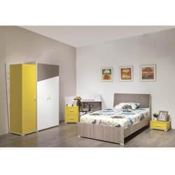 Chambre junior stone jaune/moka (CHE23JN-MK000)