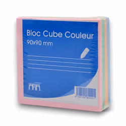 Charge Cube Ribat 90x90mm Couleur 500 Feuilles