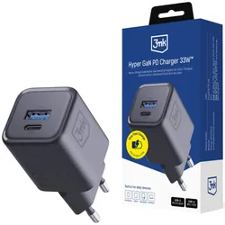Chargeur 3mk Hyper Charger PD 33W GaN QC4+ PPS AFC FCP SCP 1A1C / Noir