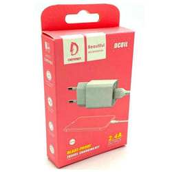 Chargeur Denmen DC01L + Câble USB Vers Lightning Blanc