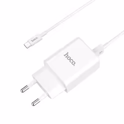 Chargeur Hoco C62A - Interface : Micro USB -  Nombre de ports : 2 ports - Entrée chargeur mural : AC100-240V 50/60Hz 0.3A max ...
