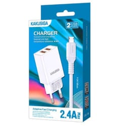Chargeur KAKU KSC-788 2 Ports Micro USB Blanc