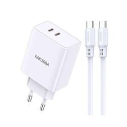 CHARGEUR KAKU KSC-923 DOUBLE SMART CHARGE TYPE-C / 40W / BLANC