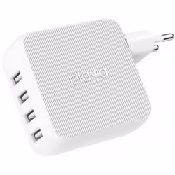 Chargeur Mural Belkin PLAYA 4 Ports USB-A - Puissance 40 W - Courant de sortie 2.4A -Couleur Blanc