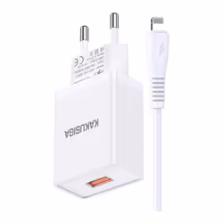 Chargeur mural KAKU KSC-781 - Matériel ABS - Entrée: 5 V/2A, 12-24 V/2.4A - Sortie: 5 V/2.1A - Puissance de sortie: 12W - Pro ...