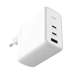 Chargeur mural KSIX 100 W / GaN / PPS / Power Delivery 3.0 / blanc