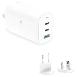 Ksix BCD65TR01B chargeur d'appareils mobiles Universel Blanc Secteur Charge rapide Intérieure