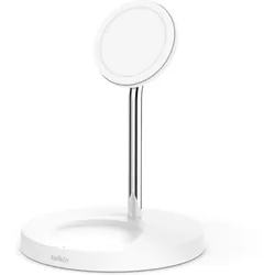 Chargeur Sans Fil BELKIN Boost Charge Pro 2-en-1 / 15W avec MagSafe / Blanc