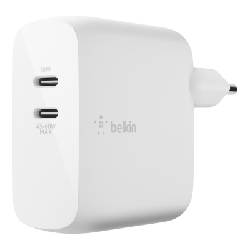 Chargeur Secteur Belkin 2 ports USB-C USB-C BOOST CHARGE avec technologie GaN / 63 W