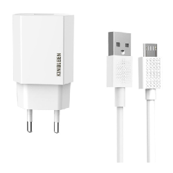 Chargeur Secteur KINGLEEN Micro USB - Blanc