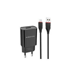 Chargeur Secteur Micro USB BOROFONE BA20A 2.1A - Noir