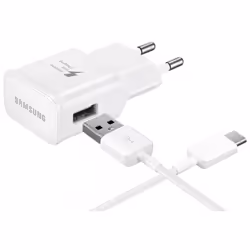Chargeur secteur rapide Samsung USB type-C / Blanc