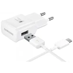 Chargeur secteur rapide Samsung USB type-C / Blanc