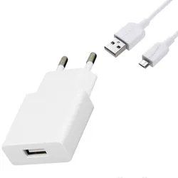 Chargeur Traxdata M09 USB Vers Micro-USB Blanc