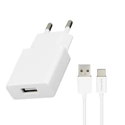 Chargeur Traxdata M10 USB Vers Type-C Blanc