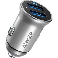 Chargeur Voiture Allume-cigare Anker USB PowerDrive 2 / 2 Ports / Silver
