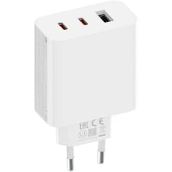 CHARGEUR Xiaomi  2C1A / USB-C / USB A / 67W / Blanc